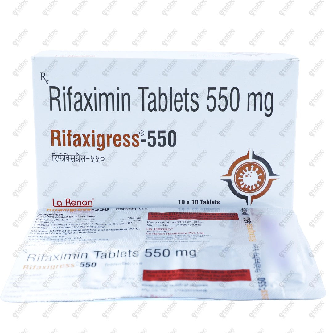 Rifaxigress 550mg Tablets 10'S
