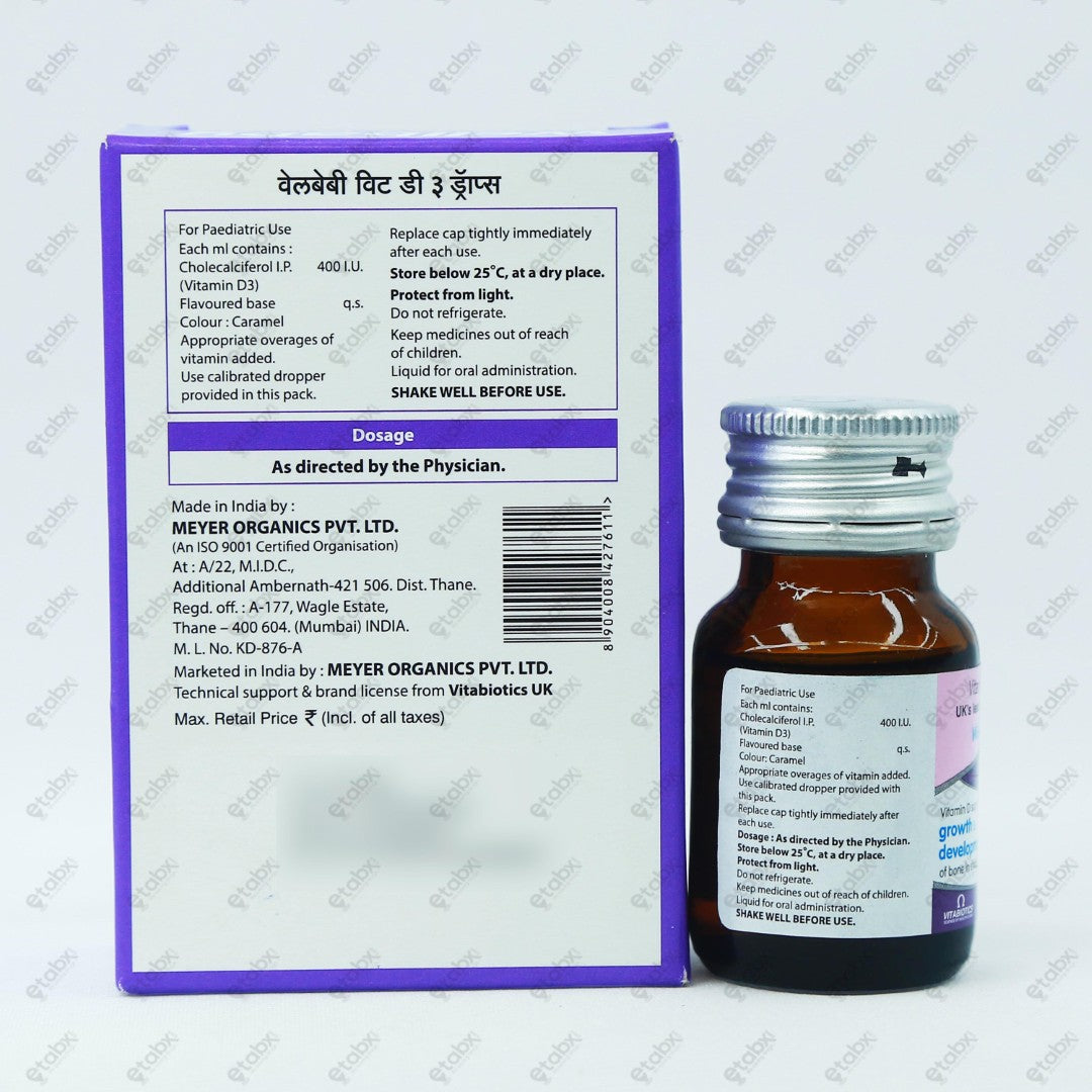 Wellbaby Vitamin D3 Drops 15ml