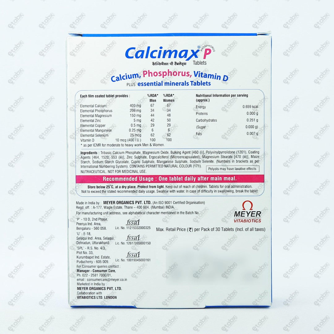 Calcimax P Tablets 15's