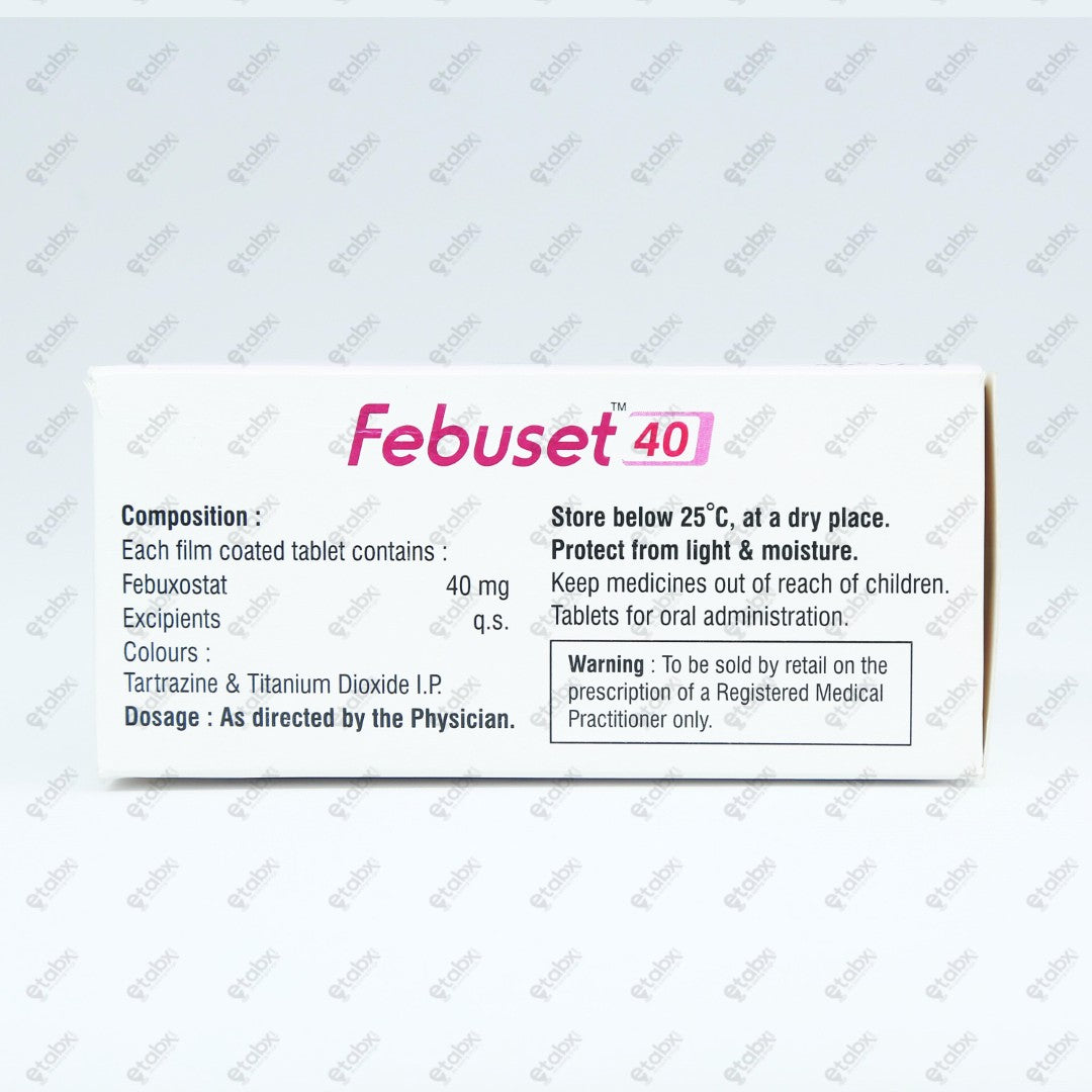 Febuset 40mg Tablet 10's