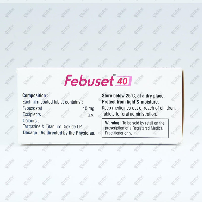 Febuset 40mg Tablet 10's