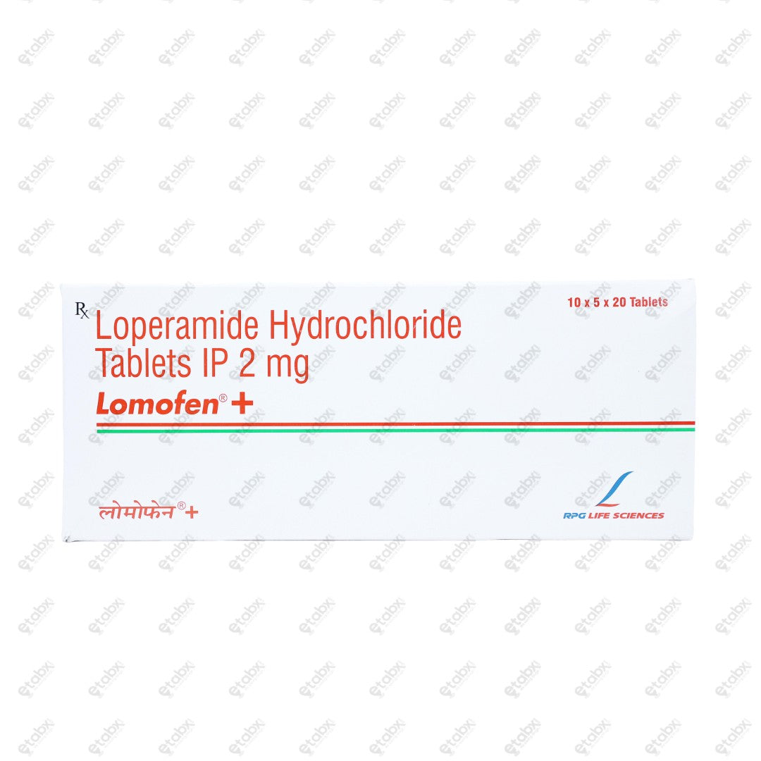 Lomofen Plus 2mg Tablet 20's
