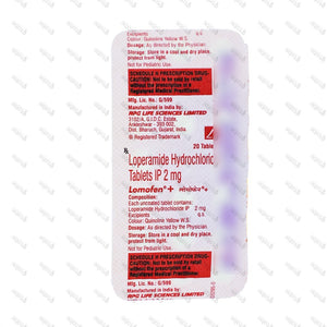 Lomofen Plus 2mg Tablet 20's