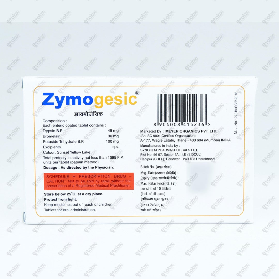 Zymogesic Tablet 10's