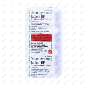 Draminate Tablets 10's