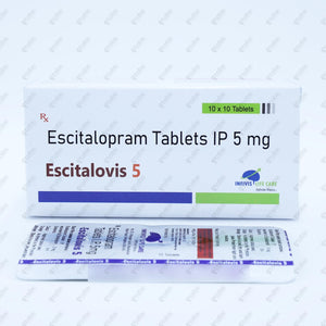 Escitalovis 5MG Tablet 10's