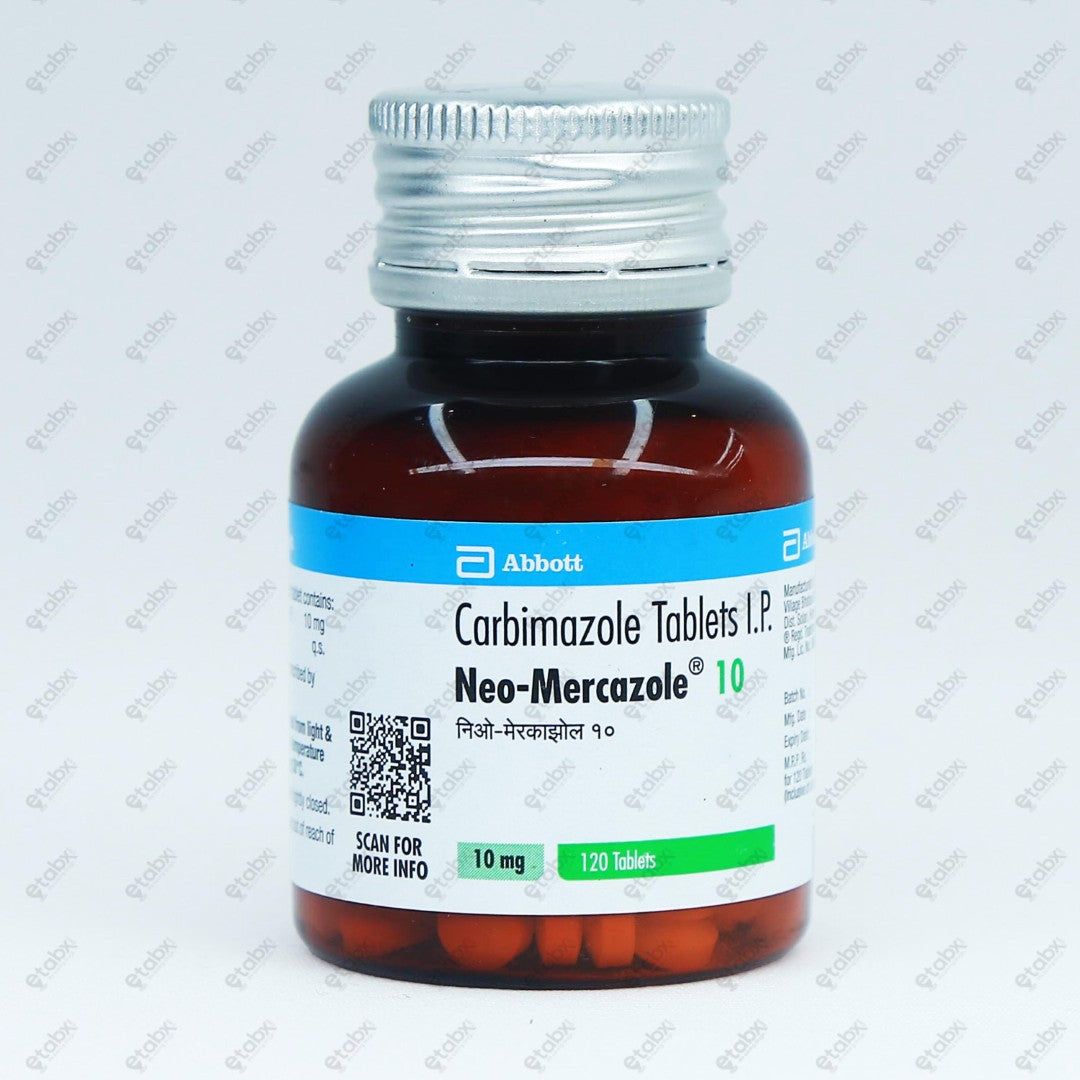 NEO MERCAZOLE 10MG Tablets 120'S
