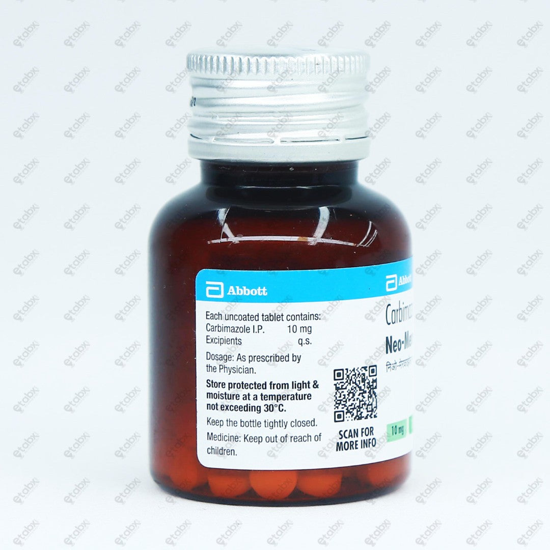 NEO MERCAZOLE 10MG Tablets 120'S