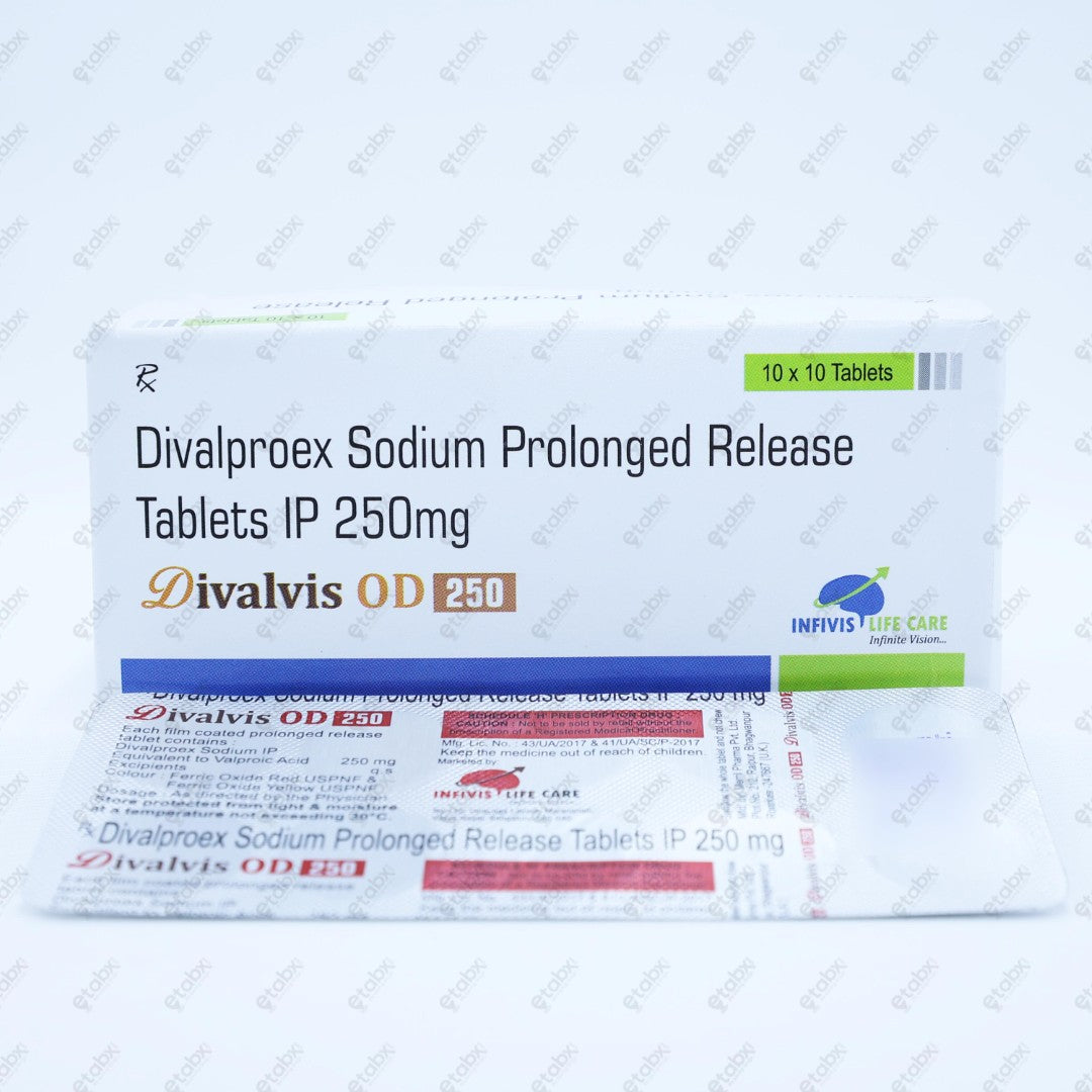 Divalvis OD 250mg Tablets 10's