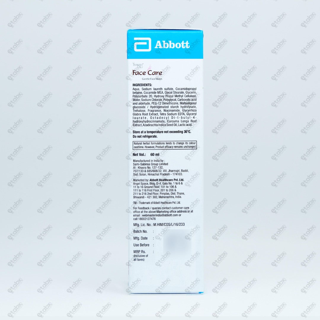 FACE CARE TVAKSH Face Wash 60GM