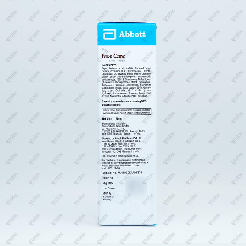 FACE CARE TVAKSH Face Wash 60GM