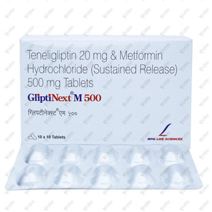 Gliptinext M 500mg Tablet 10's