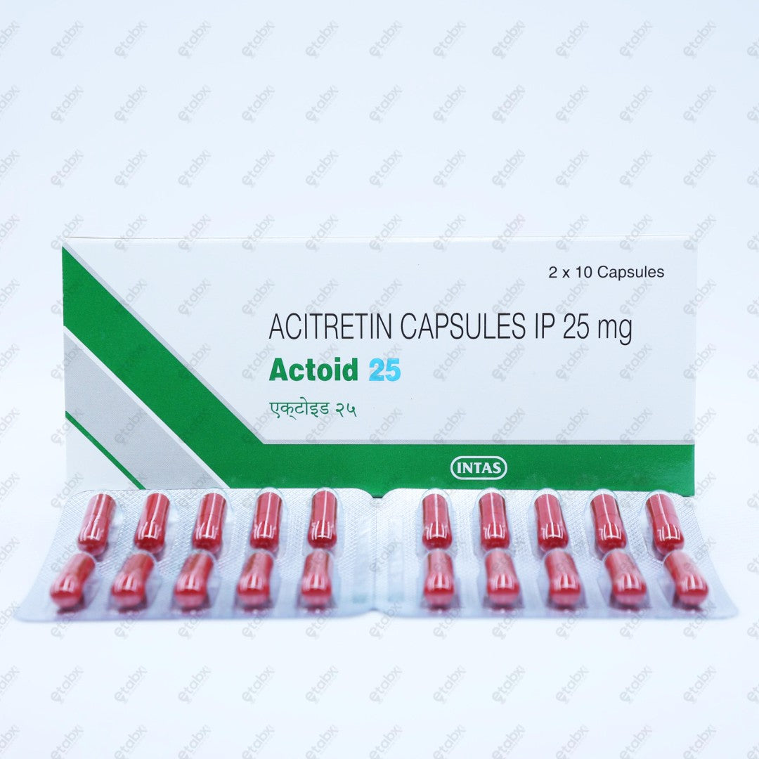 Actoid 25mg Capsules 2x10