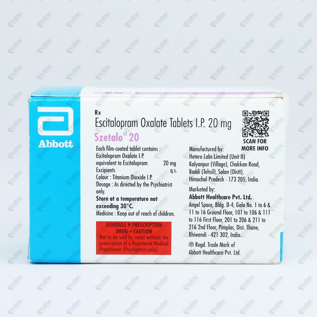 Szetalo 20mg Tablet 15s