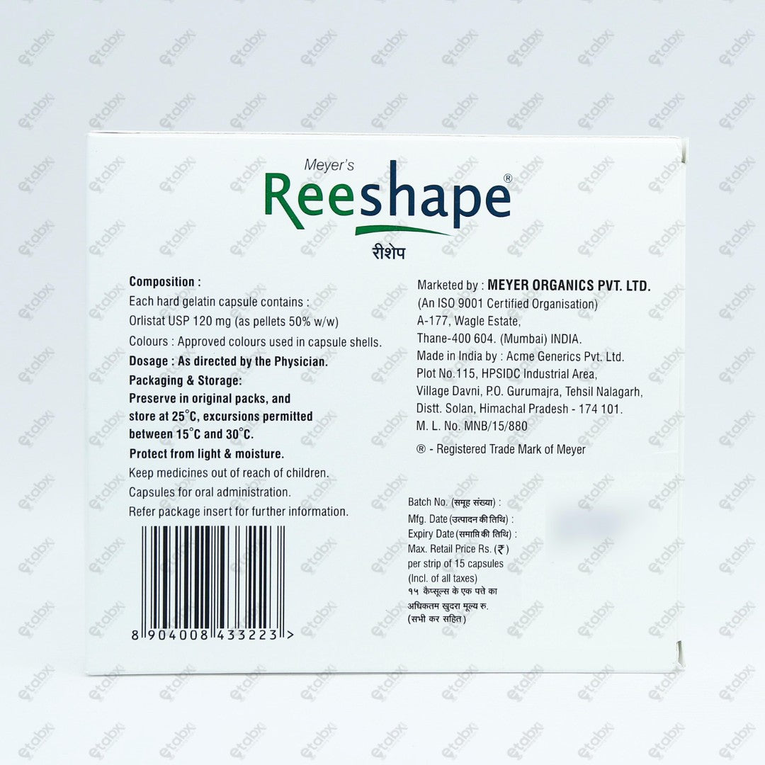 REESHAPE 120mg Capsule 15's