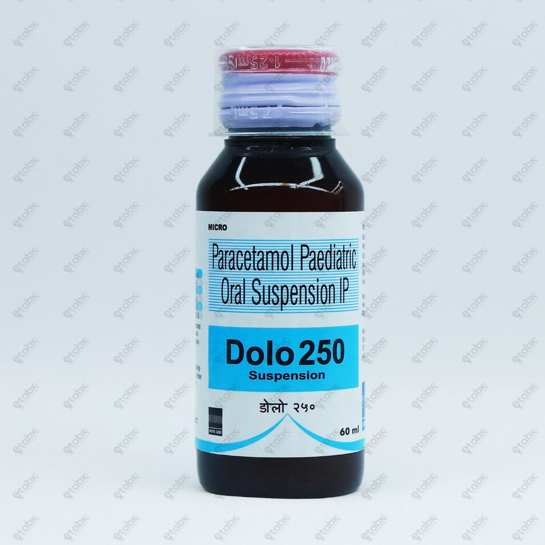 Dolo 250mg Suspension 60ml
