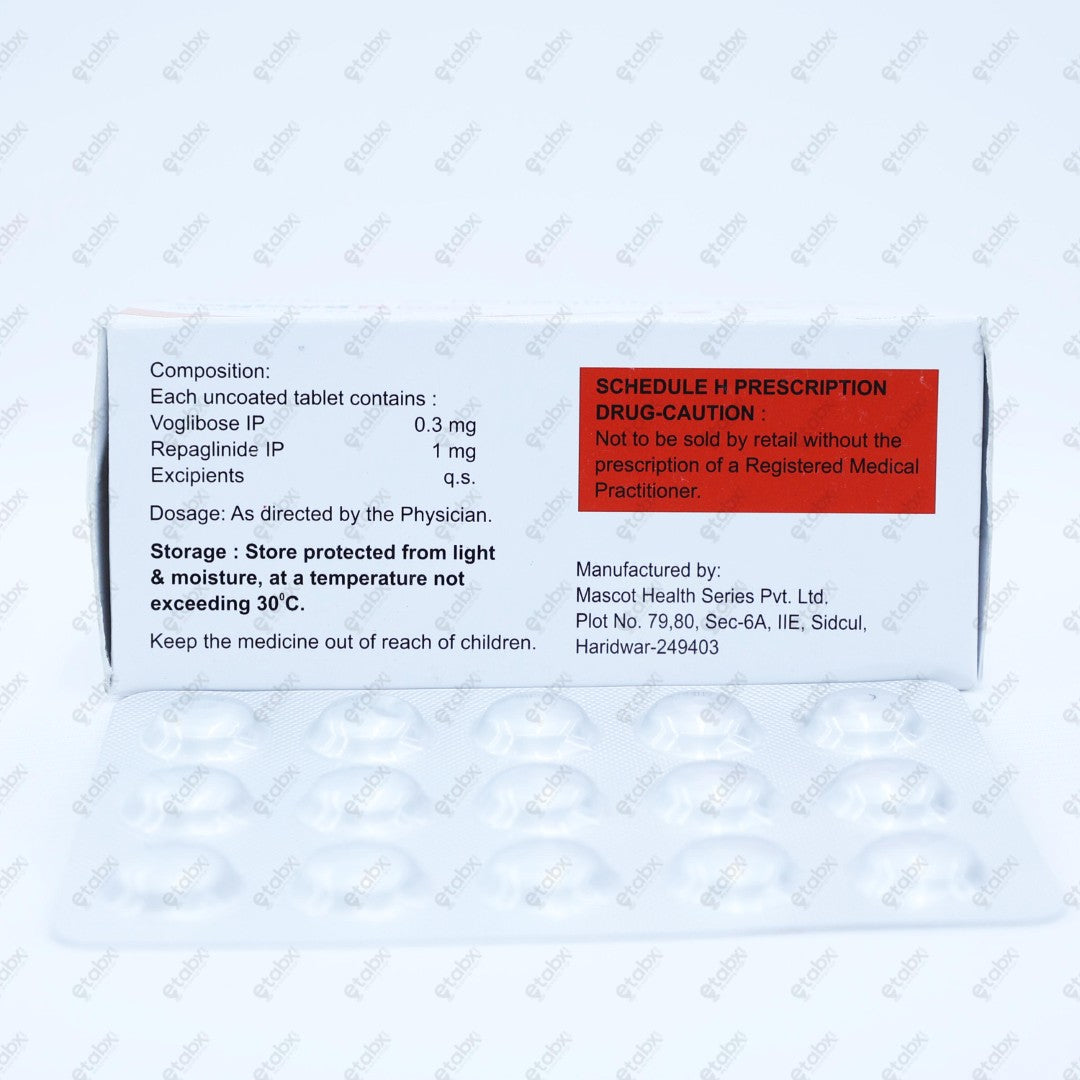 VOGLOYD R 0.3/1 Tablet 15's