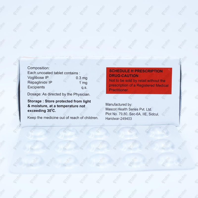VOGLOYD R 0.3/1 Tablet 15's