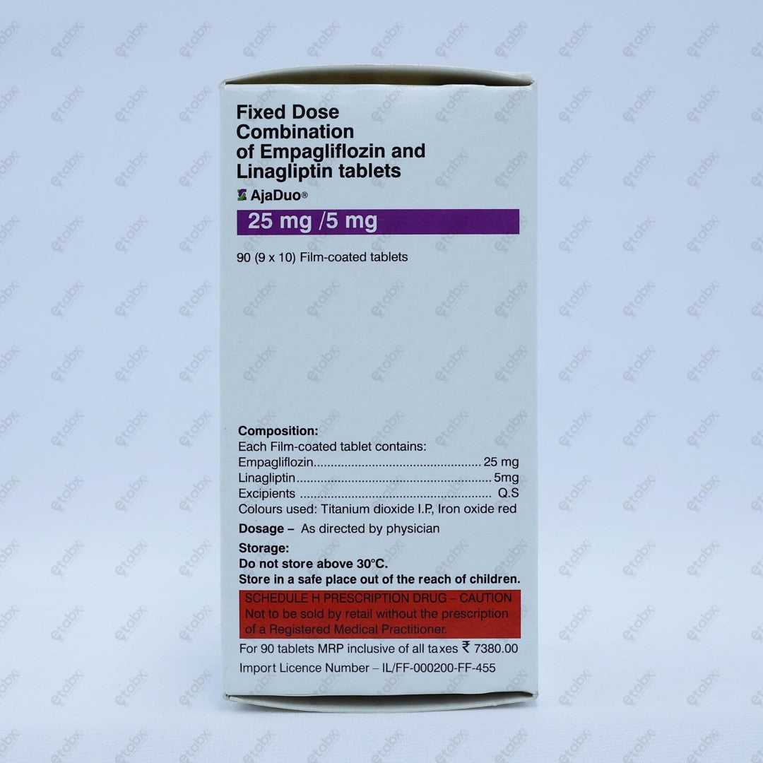 Ajaduo 25/5mg Tablet 10's