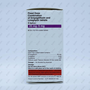 Ajaduo 25/5mg Tablet 10's
