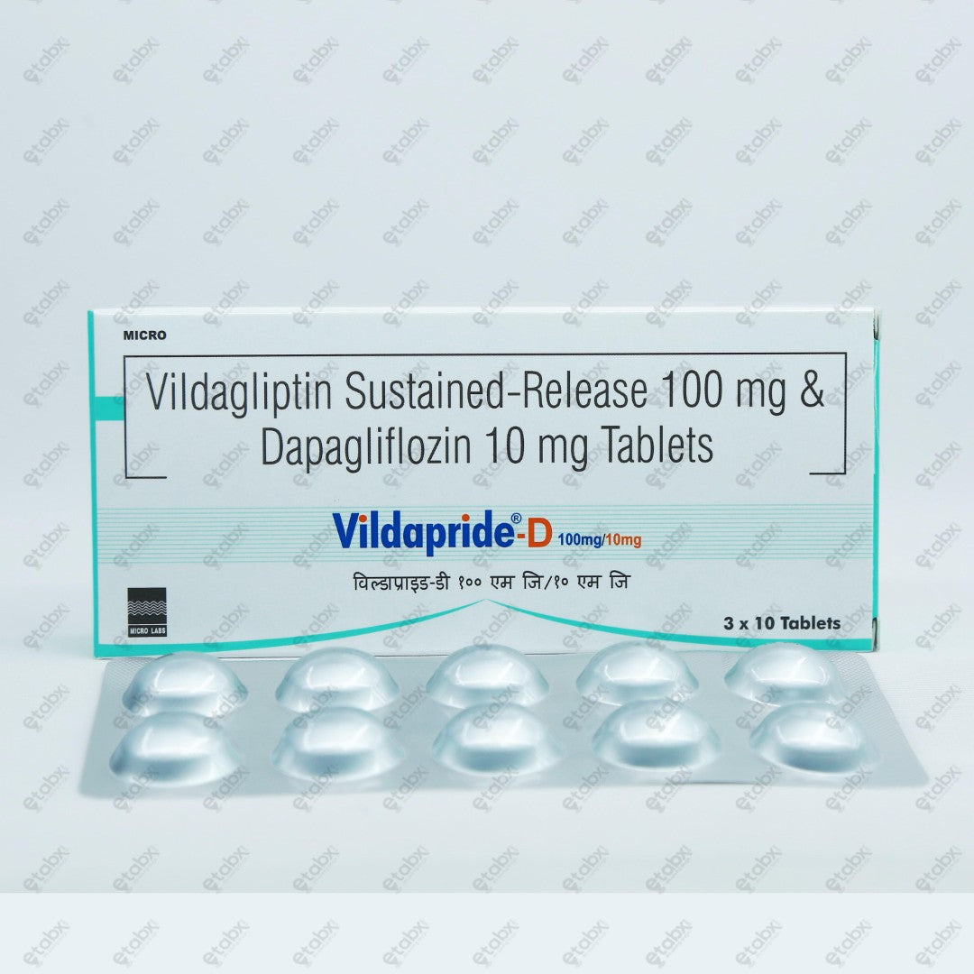 Vildapride D 100/10mg Tablets 10's