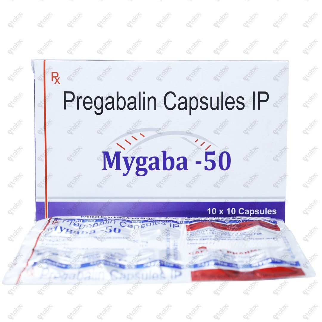 Mygaba 50mg Tablet 10s