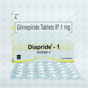 Diapride 1mg Tablet 30's