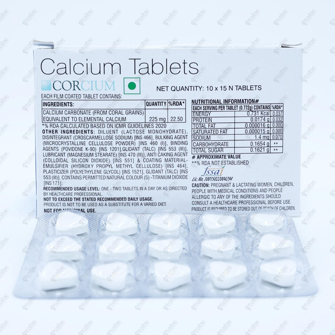 Corcium Tablets 15's