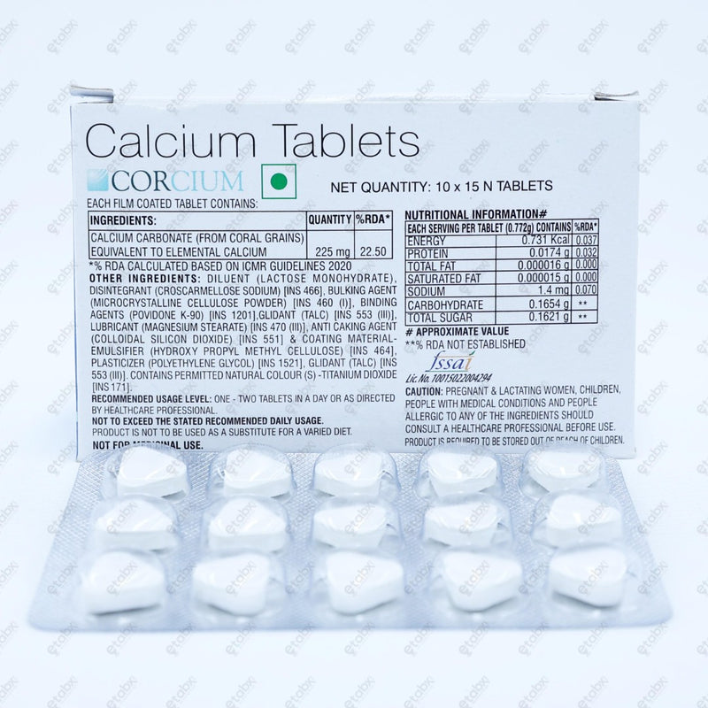 Corcium Tablets 15's