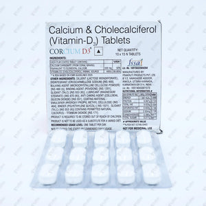 CORCIUM D3 Tablet 15'S