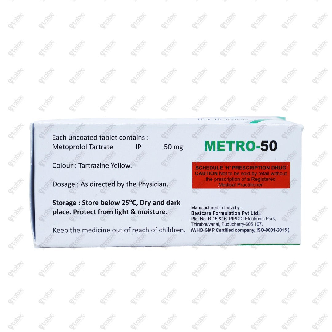 Metro 50mg Tablet 10's