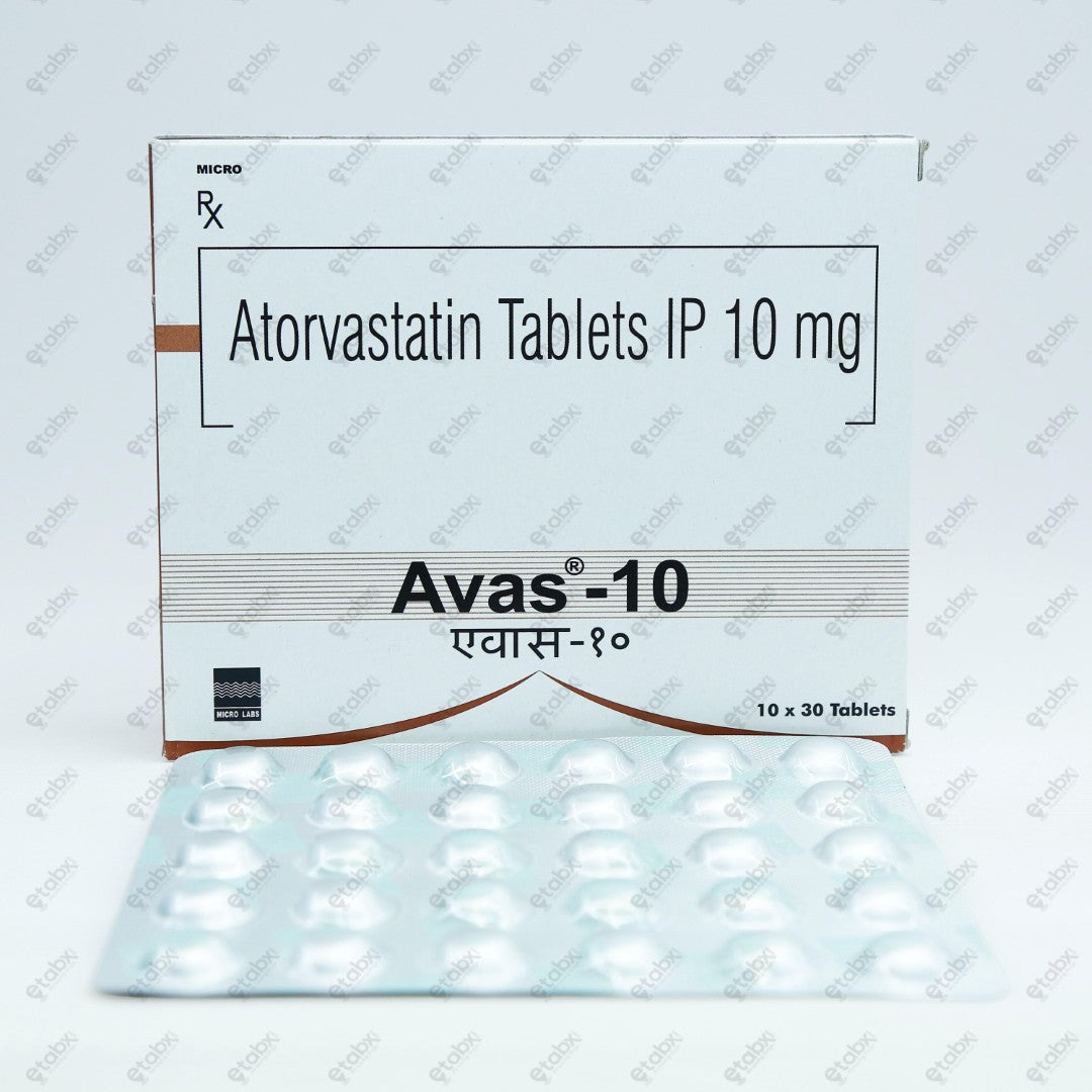 AVAS 10MG Tablets 30'S