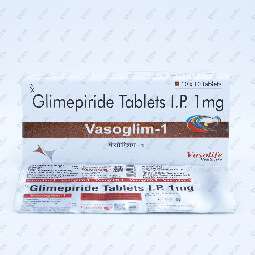 Vasoglim 1 Tablets 10's