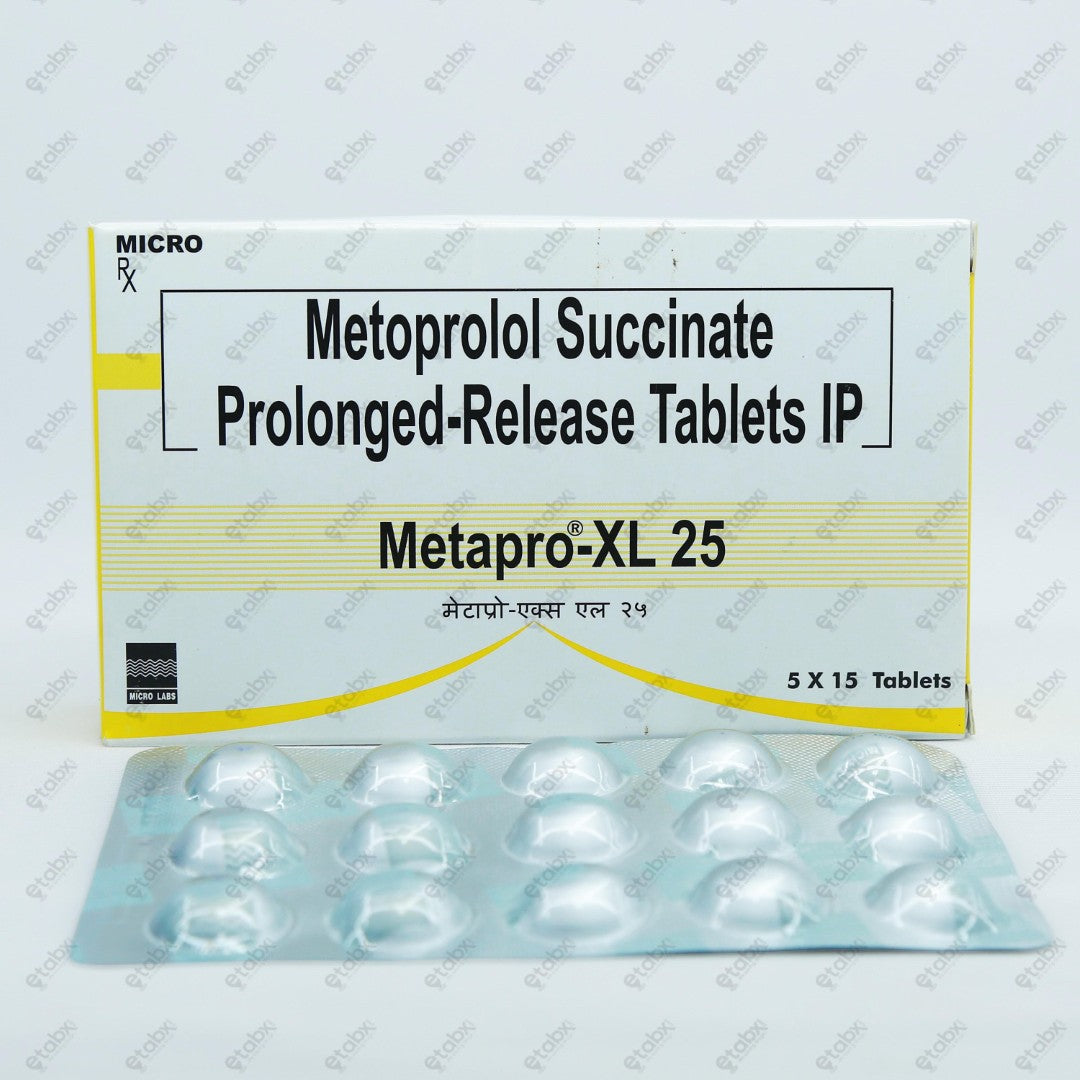 Metapro XL 25mg Tablet 15's