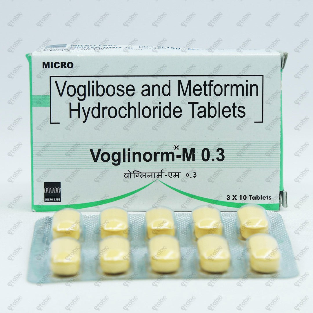 Voglinorm M 0.3mg Tablet 15's