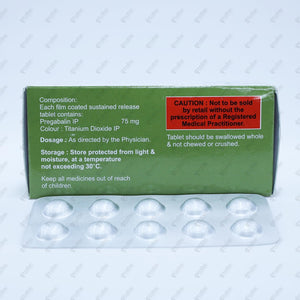 Pbren SR 75 Tablet 10's