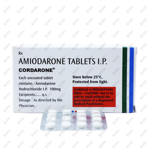 CORDARONE 100mg Tablet 15's