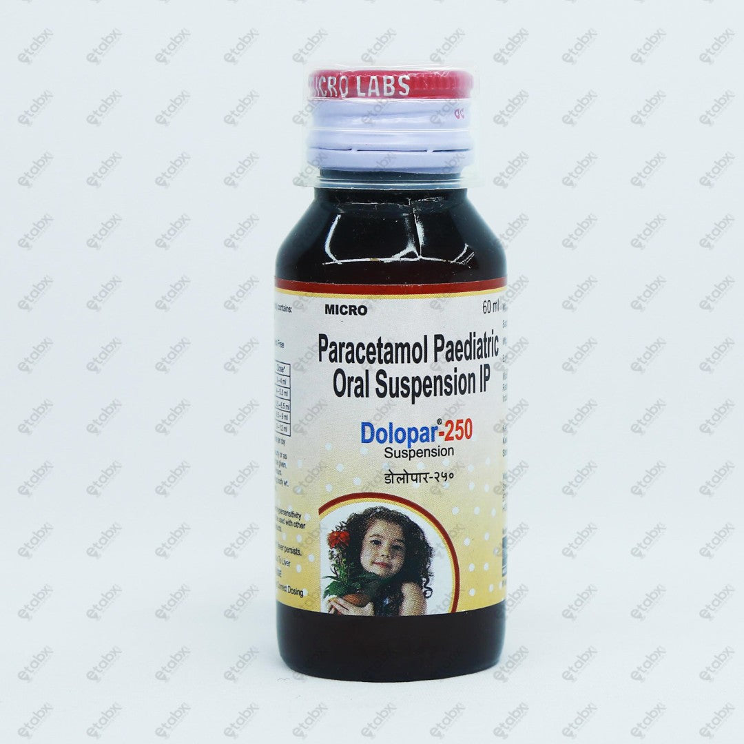 Dolopar Suspension 250mg 60ml