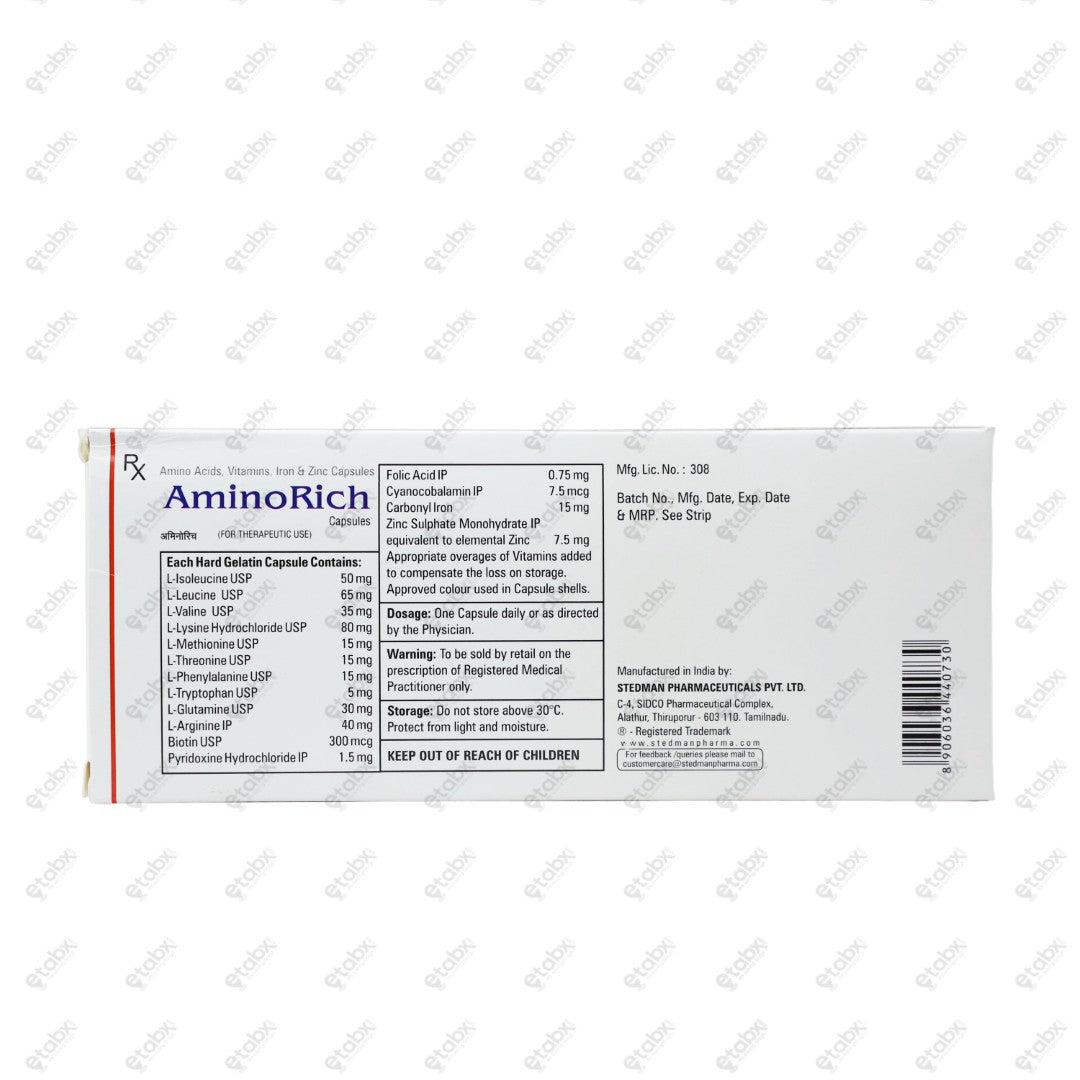 Aminorich Capsule 15's