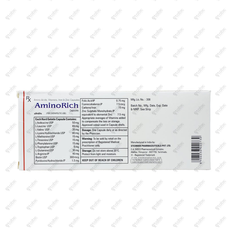 Aminorich Capsule 15's