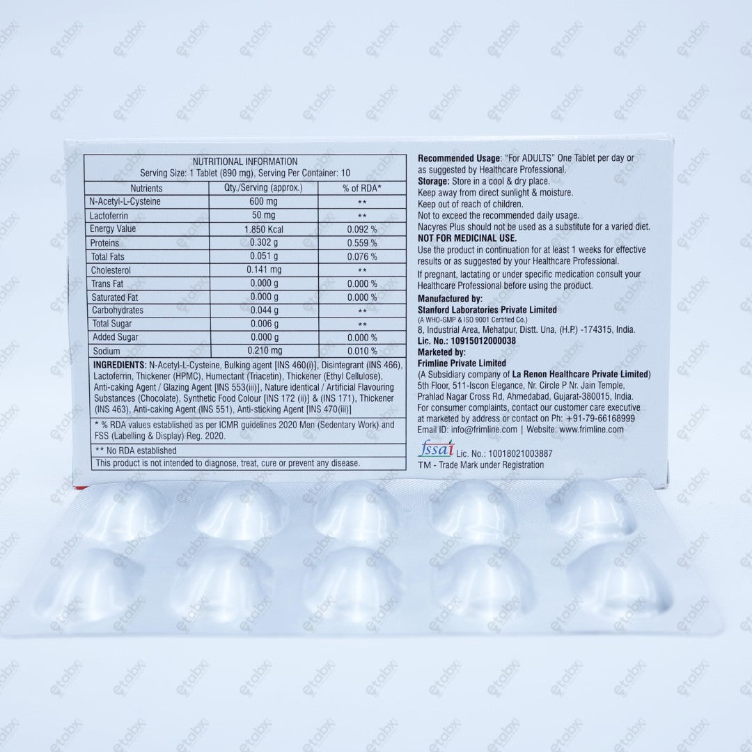 Nacyres Plus Tablets 10's