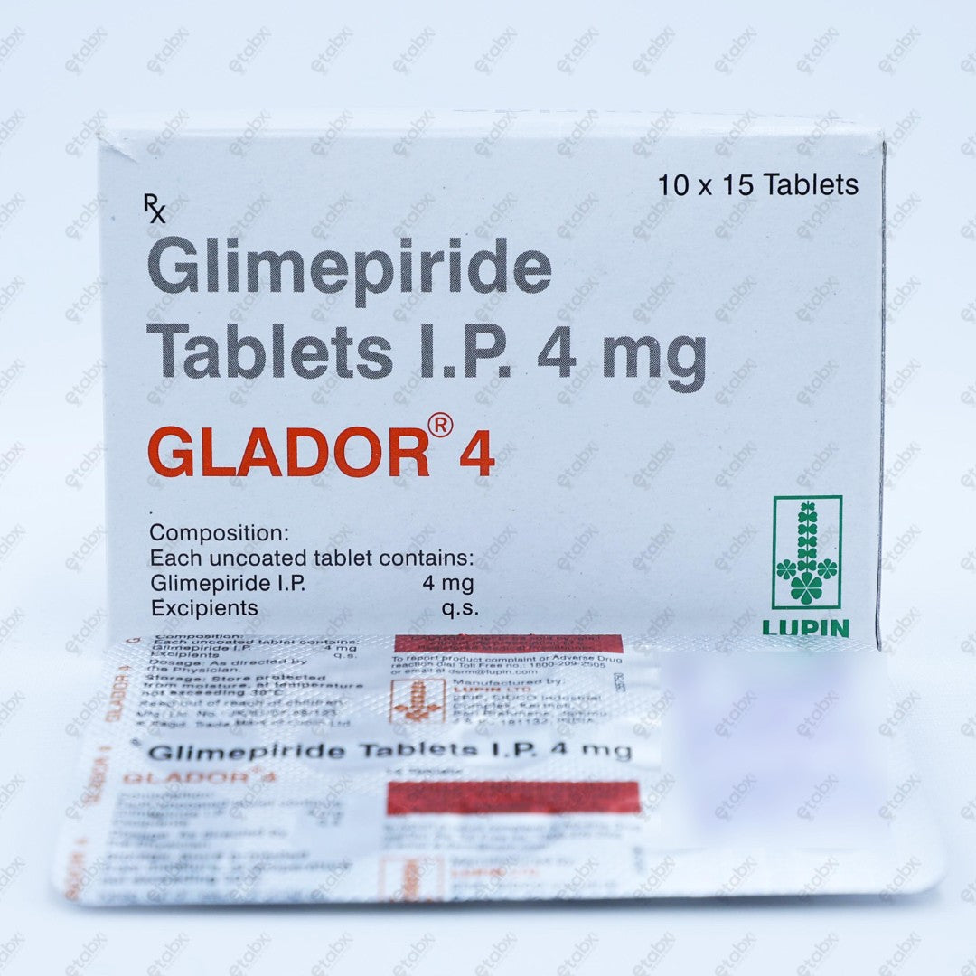 Glador 4mg Tablet 15's