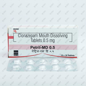 PETRIL MD 0.5mg Tablet (Clonazepam)