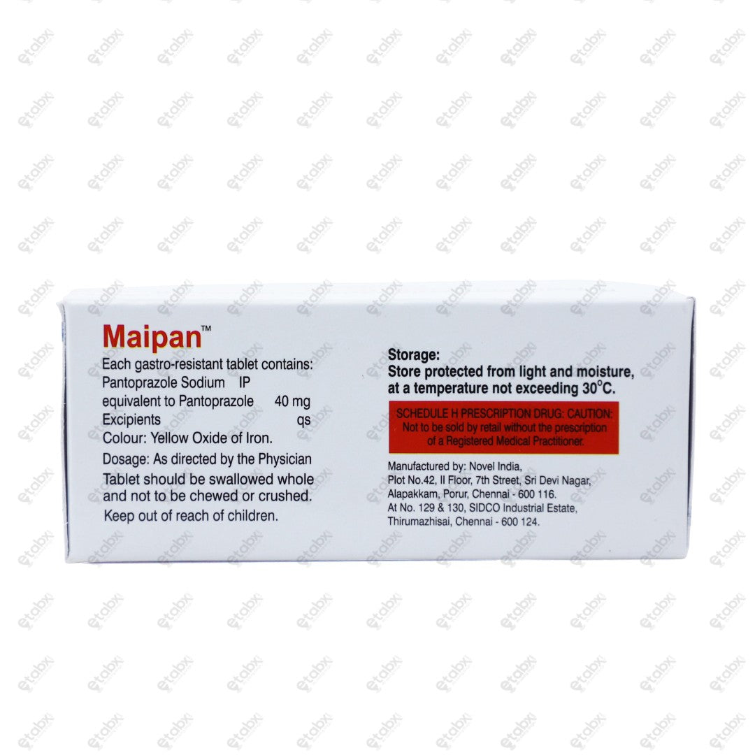 Maipan 40mg Tablet 10's