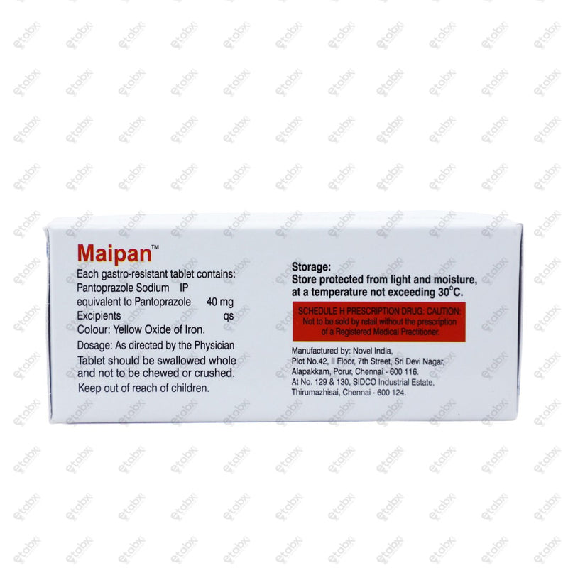 Maipan 40mg Tablet 10's