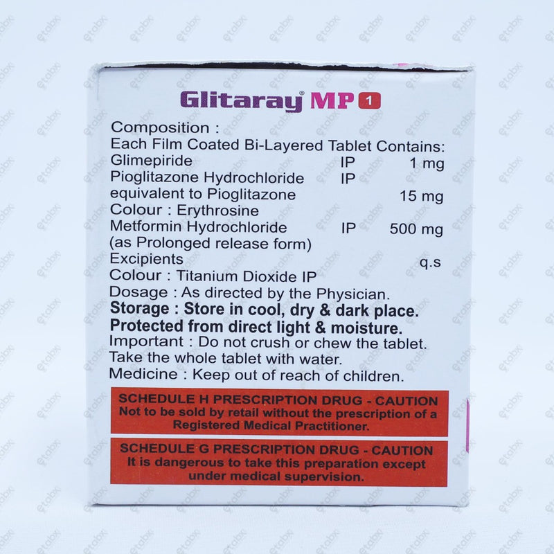 Glitaray MP1 Tablet 15's