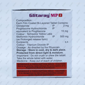 Glitaray MP2 Tablet 15's