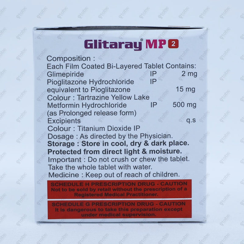 Glitaray MP2 Tablet 15's