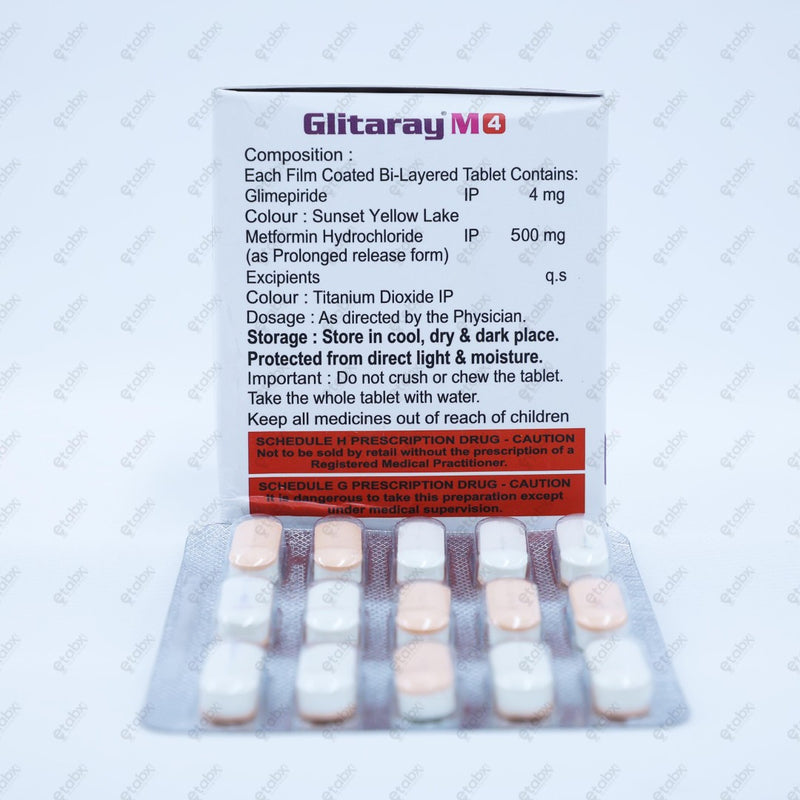 Glitaray M4 Tablets 15'S