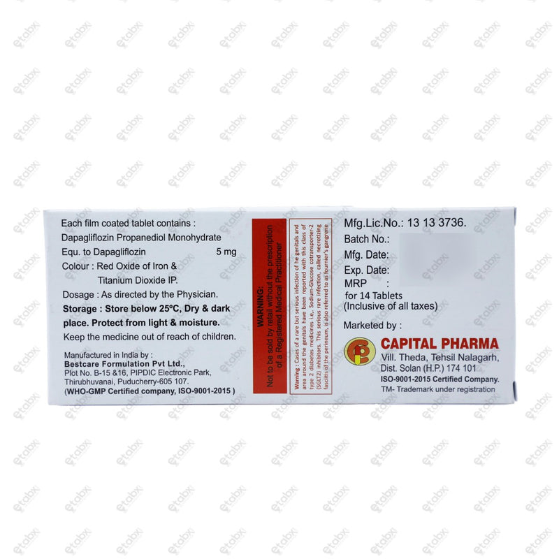 Dapagil 5mg Tablet 14s